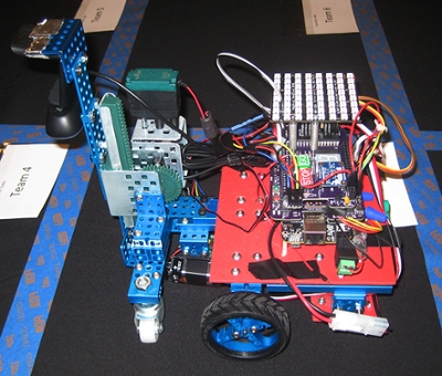 The students created a small autonomous tunnel-mapping robot and placed third overall in the IEEE (Institute of Electrical and Electronics Engineers) Region 5 Robotics Competition.