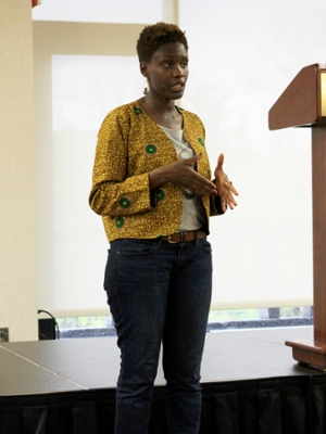 French journalist, filmmaker and human rights activist Rokhaya Diallo 