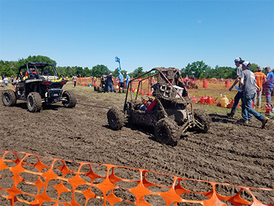 The Cougar Baja team competed in a Baja SAE competition held in Pittsburg, Kan.