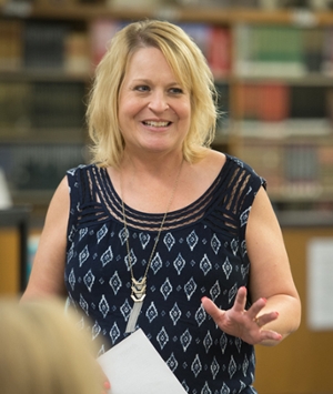 Susanne James, PhD, associate professor and graduate program director, leads a workshop on effective strategies for instructing and supporting students with Autism Spectrum Disorder.