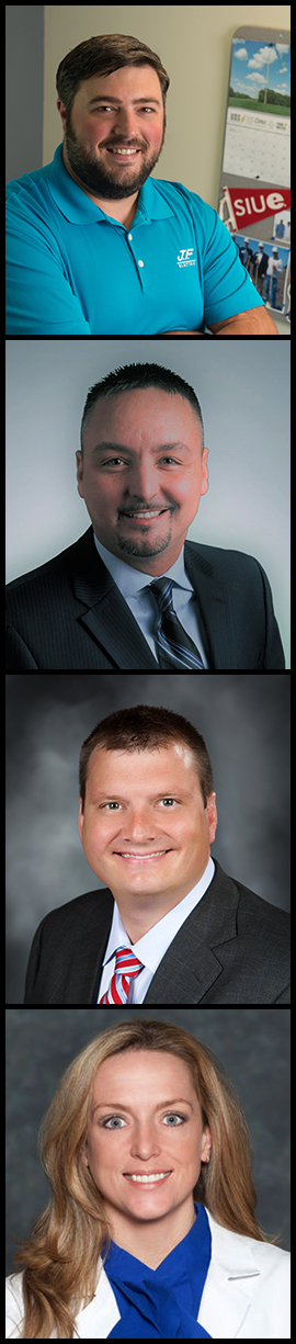 Jonathan Fowler, Devin Gates, Ryan Poettker, Dr. Theresa Schwartz