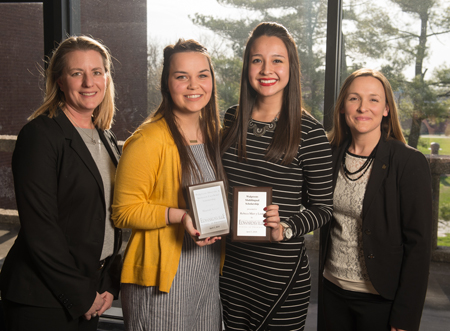 Walgreens representatives and award winners (L-R) Julie Bickers, Hannah Seeger, Rebeca Mier y Leon, and Heather Fitzgerald.