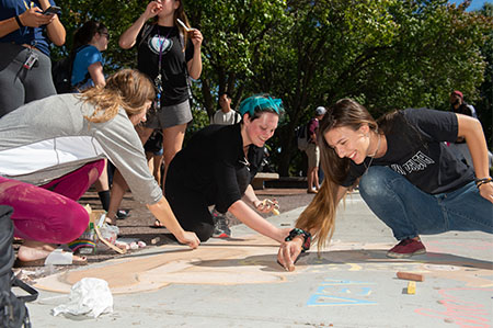 Homecoming 2018 Chalk Mural