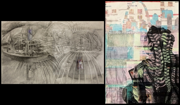 Most Creative Representation of Research Impact: “Vitreous Chambers” by Brigham Dimick. Best Representation of Research Impact: “Learning Through Community” by Katrina LaCombe.