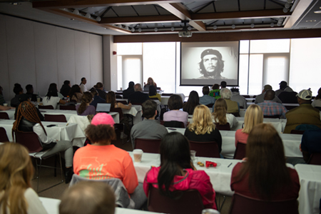 Keynote speaker Trisha Ziff’s presentation was followed by a screening of her film, “The Man Who Saw Too Much.”