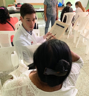 SIUE pharmacy student Carlos Pardo implemented depression screenings during the Guatemala APPE as part of his capstone project.