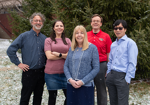 The GEOPATHS-EXTRA research team includes (L-R) Drs. Ben Greenfield, Adriana Martinez, Sharon Locke, Alan Black and Shunfu Hu.