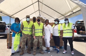 Head Start Volunteers with National Guard