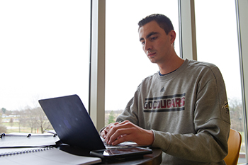 SIUE student Jacob Graham plans to get the vaccine during the on-campus clinic on April 21.