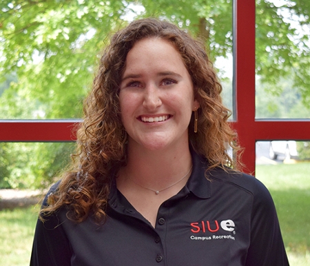  SIUE’s Sarah Ortiz, coordinator of intramural sports and special events in Campus Recreation.