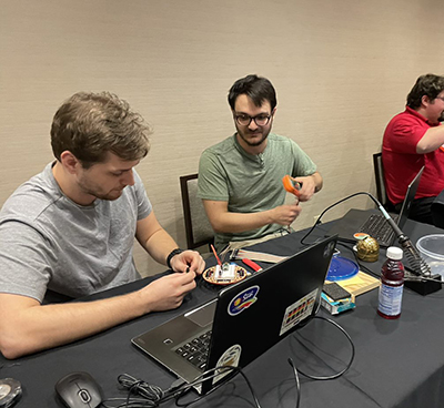 SIUE School of Engineering students William Gallagher and Wyatt Marks took first place in the IEEE Region 5 Circuit Design Competition.
