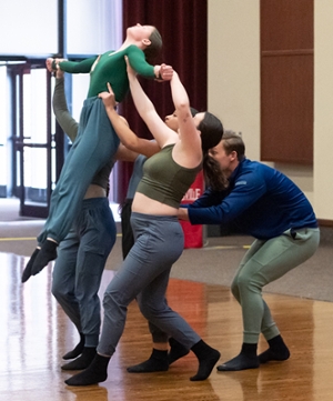  Students from the Department of Theater and Dance performed during the Undergraduate Scholars Showcase.