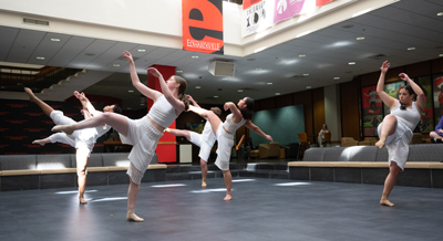 SIUE student perform during the Undergraduate Scholars Showcase. 