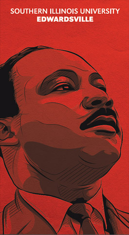 MLK Profile photo with SIUE digital marks