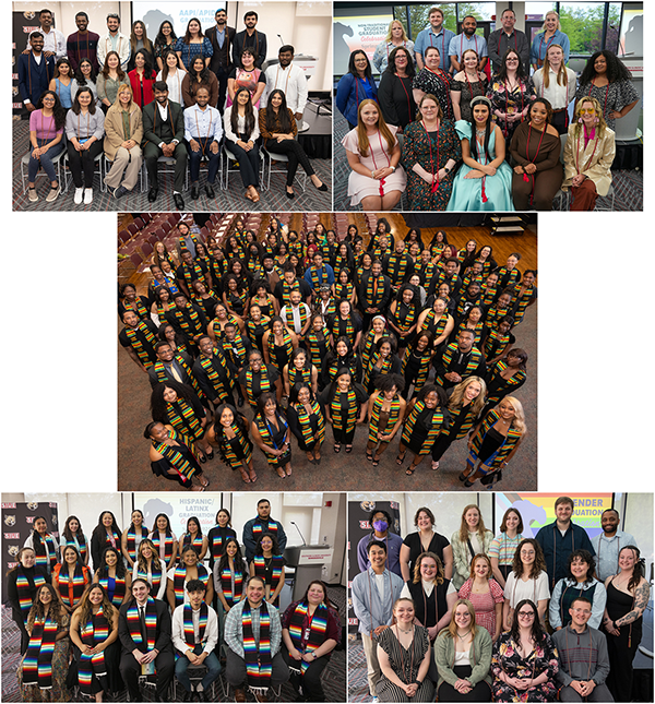 Compilation of graduation group photos