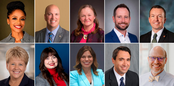 Grid of 10 portraits of Alumni Hall of Fame Honorees