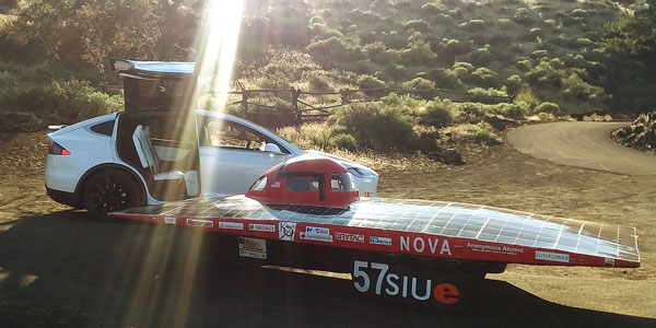 SIUE solar car and electric car