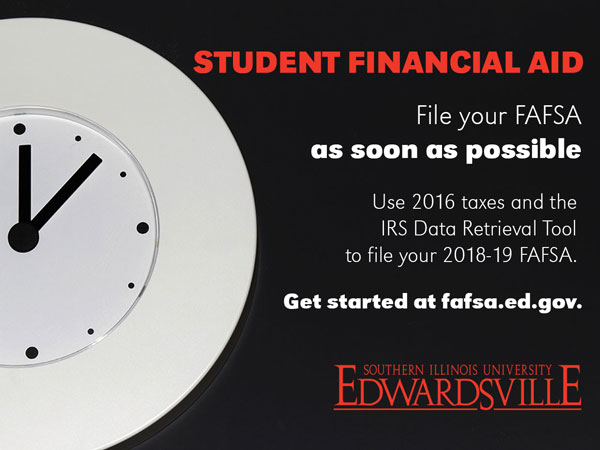 File your FAFSA as soon as possible