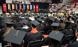 SIUE students at Commencement
