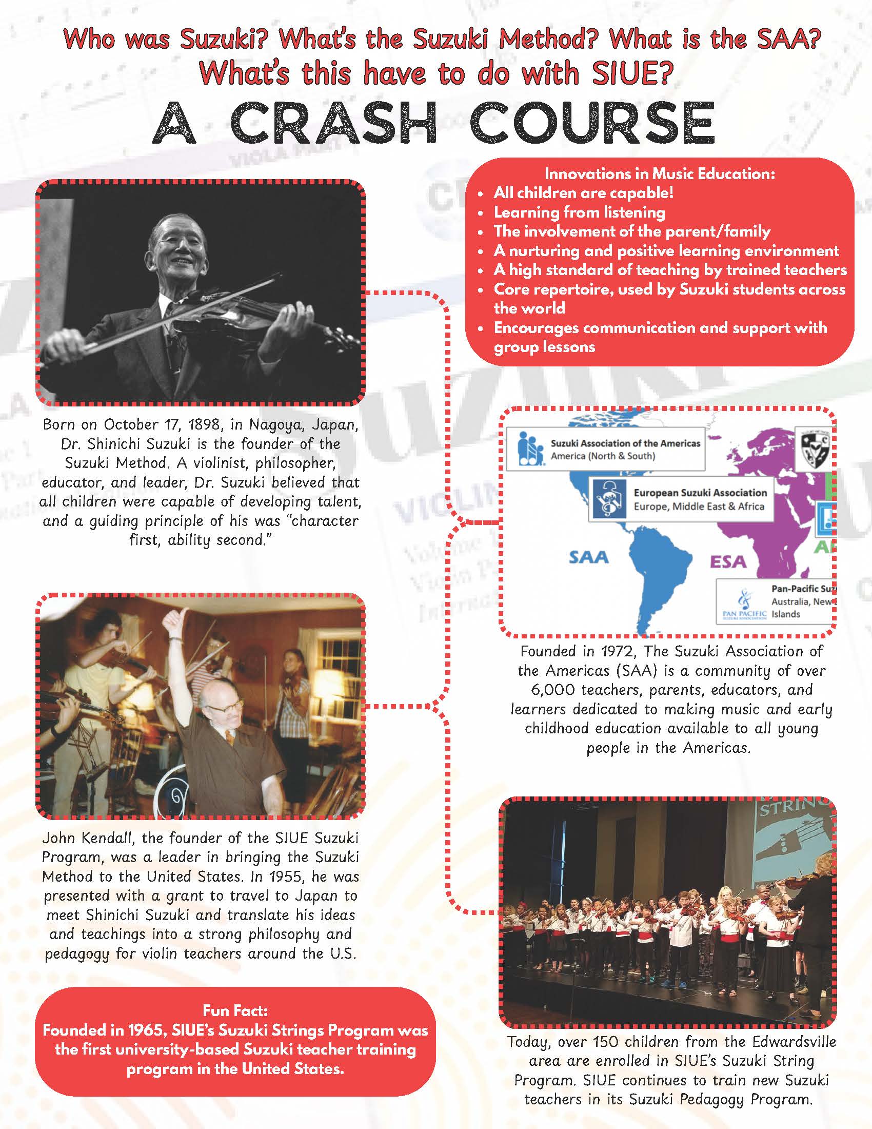 Description of Suzuki Method and SIUE's connection to it