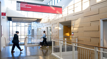 Inside of the SIUE Student Success Center.