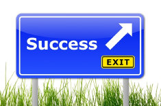 Success Road Sign