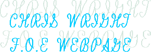 CHRIS WRIGHT
F.O.E WEBPAGE