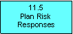 Text Box: 11.5Plan Risk Responses