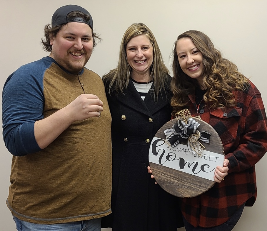 Jake and Kim with their Realtor