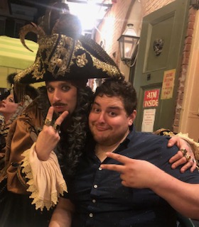 Jake with a pirate