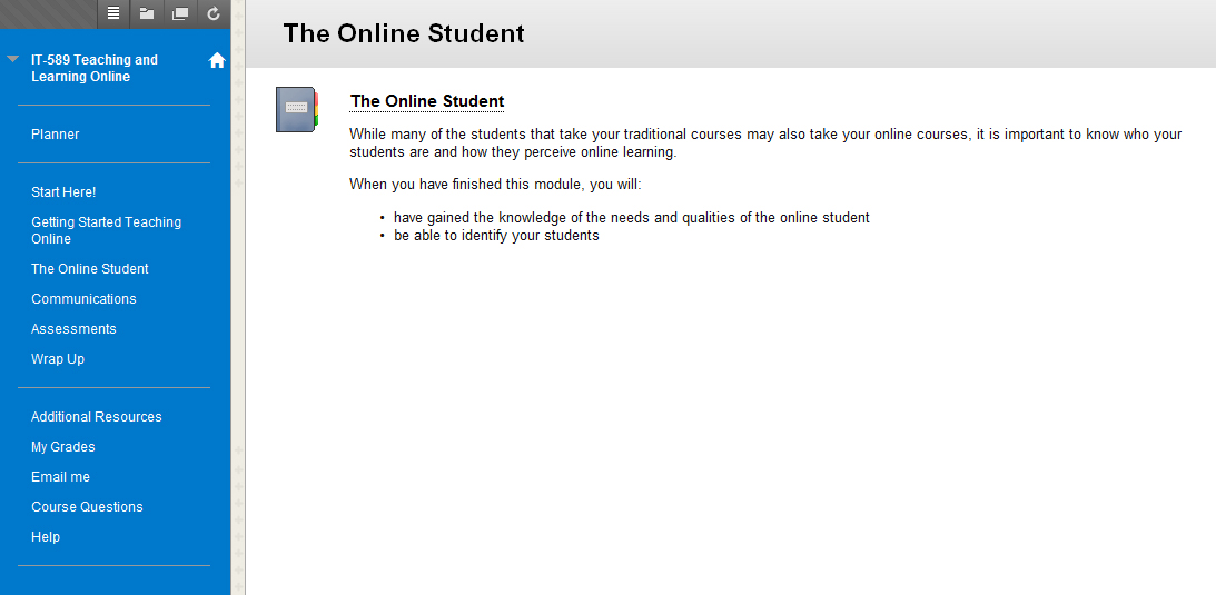 Online student Module