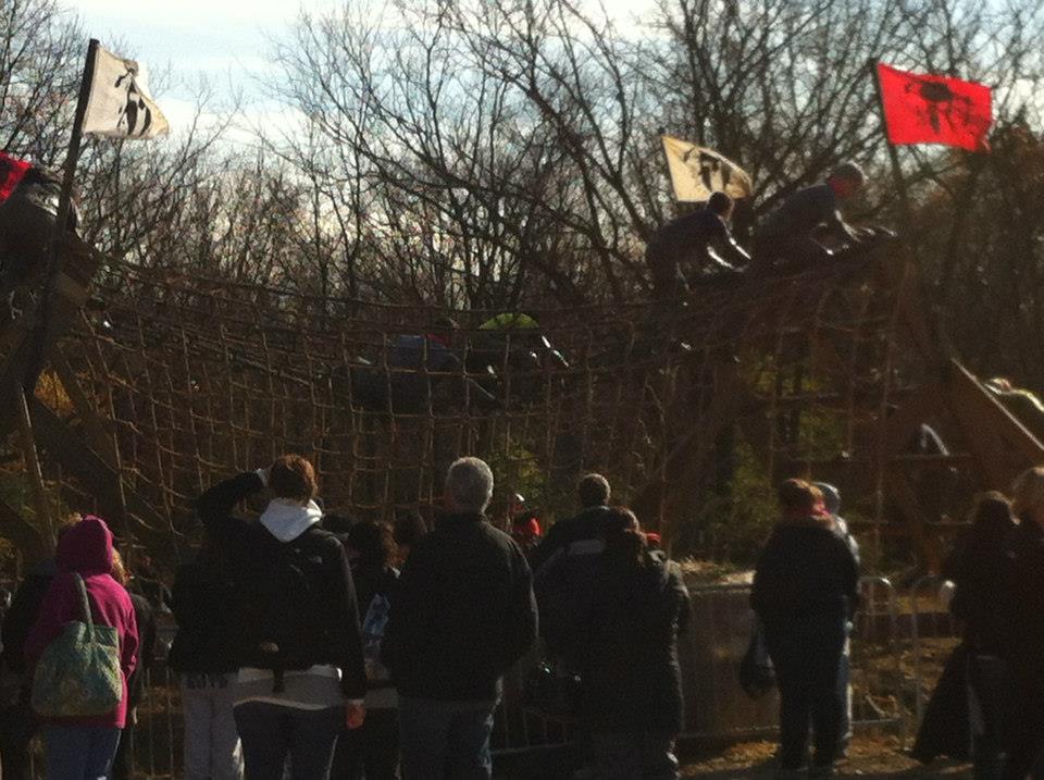 Spartan Race cargo net obstacle